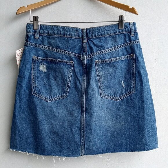 Free People Hallie Midstone Denim Skirt Size 28 New NWT - Picture 2 of 4